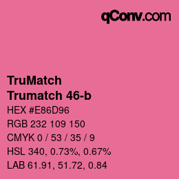 Color code: TruMatch - Trumatch 46-b | qconv.com