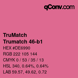 Código de color: TruMatch - Trumatch 46-b1 | qconv.com