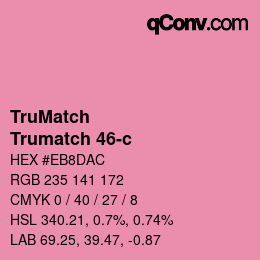 Color code: TruMatch - Trumatch 46-c | qconv.com