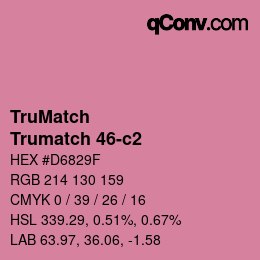 Código de color: TruMatch - Trumatch 46-c2 | qconv.com