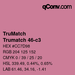 Código de color: TruMatch - Trumatch 46-c3 | qconv.com