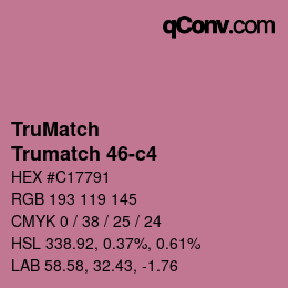 Código de color: TruMatch - Trumatch 46-c4 | qconv.com
