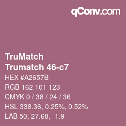 カラーコード: TruMatch - Trumatch 46-c7 | qconv.com