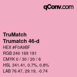 Color code: TruMatch - Trumatch 46-d | qconv.com