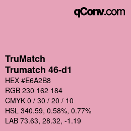 Farbcode: TruMatch - Trumatch 46-d1 | qconv.com