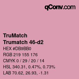 Código de color: TruMatch - Trumatch 46-d2 | qconv.com