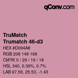 Color code: TruMatch - Trumatch 46-d3 | qconv.com