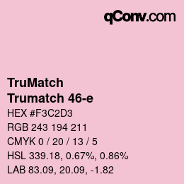 Código de color: TruMatch - Trumatch 46-e | qconv.com