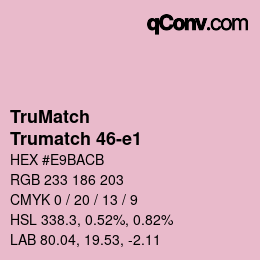 カラーコード: TruMatch - Trumatch 46-e1 | qconv.com