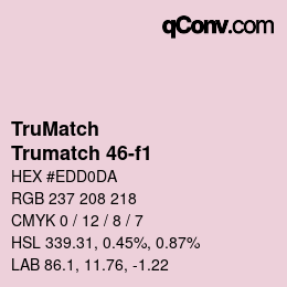 カラーコード: TruMatch - Trumatch 46-f1 | qconv.com