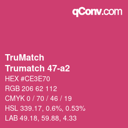 Farbcode: TruMatch - Trumatch 47-a2 | qconv.com