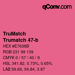 Farbcode: TruMatch - Trumatch 47-b | qconv.com