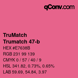 カラーコード: TruMatch - Trumatch 47-b | qconv.com