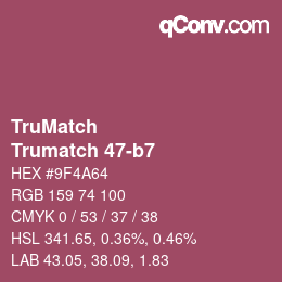 Color code: TruMatch - Trumatch 47-b7 | qconv.com