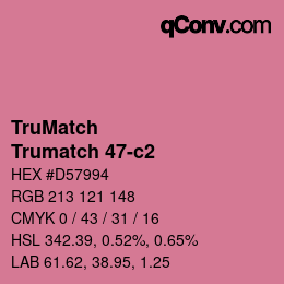 Code couleur: TruMatch - Trumatch 47-c2 | qconv.com