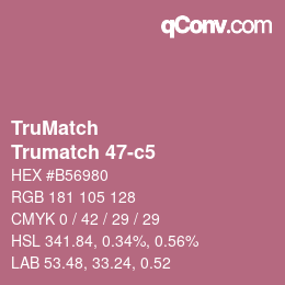 Color code: TruMatch - Trumatch 47-c5 | qconv.com