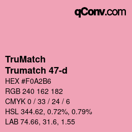 Color code: TruMatch - Trumatch 47-d | qconv.com