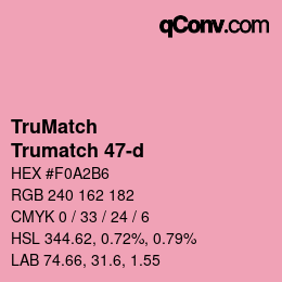 Code couleur: TruMatch - Trumatch 47-d | qconv.com