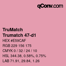 Código de color: TruMatch - Trumatch 47-d1 | qconv.com