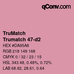 Code couleur: TruMatch - Trumatch 47-d2 | qconv.com