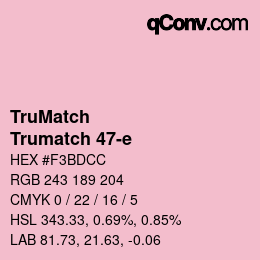 Color code: TruMatch - Trumatch 47-e | qconv.com