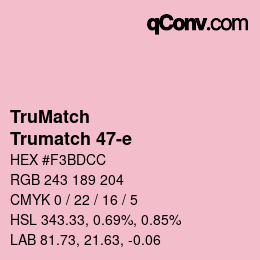 Código de color: TruMatch - Trumatch 47-e | qconv.com