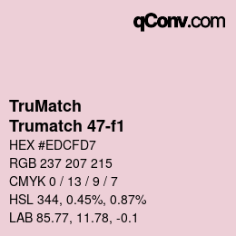 Code couleur: TruMatch - Trumatch 47-f1 | qconv.com