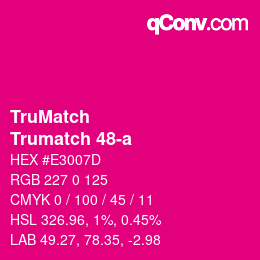 Farbcode: TruMatch - Trumatch 48-a | qconv.com