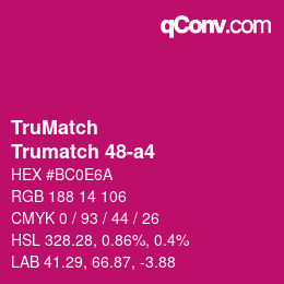 Código de color: TruMatch - Trumatch 48-a4 | qconv.com