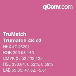 Code couleur: TruMatch - Trumatch 48-c3 | qconv.com