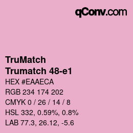 Código de color: TruMatch - Trumatch 48-e1 | qconv.com
