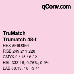 Code couleur: TruMatch - Trumatch 48-f | qconv.com