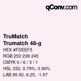 カラーコード: TruMatch - Trumatch 48-g | qconv.com