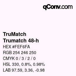 Farbcode: TruMatch - Trumatch 48-h | qconv.com