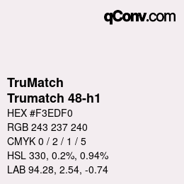 Farbcode: TruMatch - Trumatch 48-h1 | qconv.com
