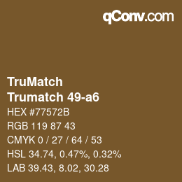 カラーコード: TruMatch - Trumatch 49-a6 | qconv.com