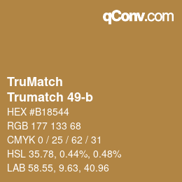 Código de color: TruMatch - Trumatch 49-b | qconv.com