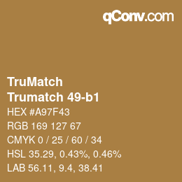 Farbcode: TruMatch - Trumatch 49-b1 | qconv.com