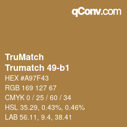 Color code: TruMatch - Trumatch 49-b1 | qconv.com