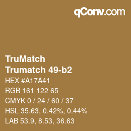 Código de color: TruMatch - Trumatch 49-b2 | qconv.com
