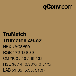 Código de color: TruMatch - Trumatch 49-c2 | qconv.com