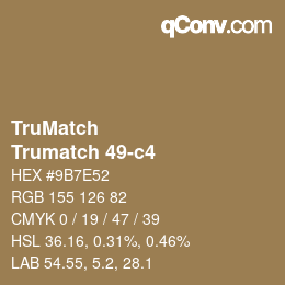 Color code: TruMatch - Trumatch 49-c4 | qconv.com