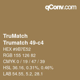 Code couleur: TruMatch - Trumatch 49-c4 | qconv.com