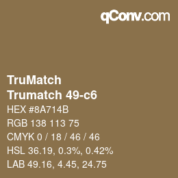 Farbcode: TruMatch - Trumatch 49-c6 | qconv.com
