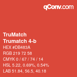 Código de color: TruMatch - Trumatch 4-b | qconv.com