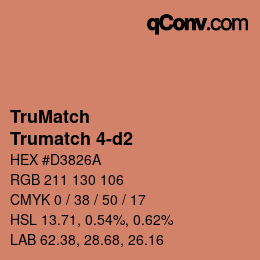 Color code: TruMatch - Trumatch 4-d2 | qconv.com