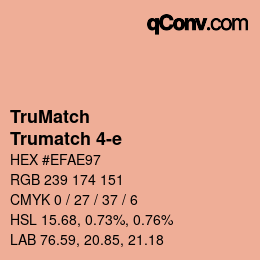 Code couleur: TruMatch - Trumatch 4-e | qconv.com