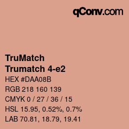 Código de color: TruMatch - Trumatch 4-e2 | qconv.com