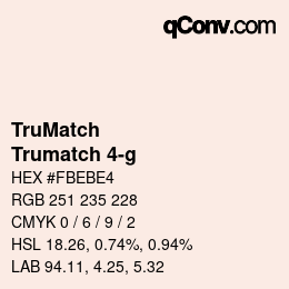 Código de color: TruMatch - Trumatch 4-g | qconv.com