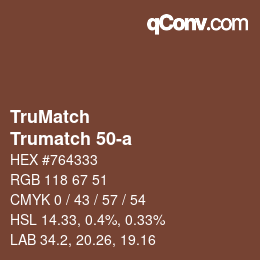 カラーコード: TruMatch - Trumatch 50-a | qconv.com